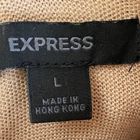 Express Gold Metallic Top Size Large - Picture 6 of 6